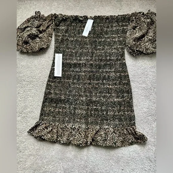 NWT Topshop smocked mini dress size 10 - Picture 2 of 5